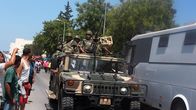 Tunisian turvallisuusjoukot partioivat Soussen kaduilla perjantaina.