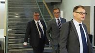 Timo Soini, Alexander Stubb ja Juha Sipilä.