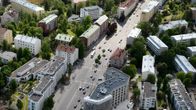 Lauttasaarta helikopterista kuvattuna Helsingissä 17. kesäkuuta 2015.