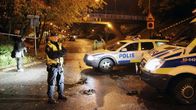 Ruotsalainen poliisi partio kadulla Malmössä.