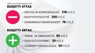 Budjetti -grafiikka.
