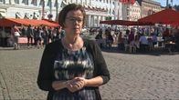 Anja Malm Helsingin Kauppatorilla