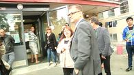 Pääministeri Juha Sipilä vieraili lauantaina vastaanottokeskuksessa Oulussa.