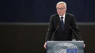 Euroopan komission puheenjohtaja Jean-Claude Juncker puhui EU:n parlamentissa Strasbourgissa, Ranskassa keskiviikkona.