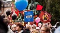 Mielenilmaus rautatientorilla 18. syyskuuta 2015.