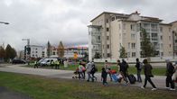 Turvapaikanhakijoita Torniossa 24. syyskuuta 2015. 