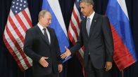 Vladimir Putin ja Barack Obama tapasivat YK:n päämajassa New Yorkissa maanantaina.