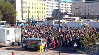 AVoin Lahti -mielenosoitus Lahden torilla.