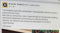tekstiä R-kioskin Facebook-sivuilla
