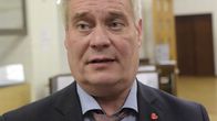  Antti Rinne eduskunnan käytävällä Helsingissä 6. marraskuuta 2015. 