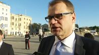Pääministeri Juha Sipilä (kesk.) Maltalla 11. marraskuuta.