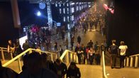 The steps of the Helsinki Expo and Convention Centre, which lead down to Slush 2015.