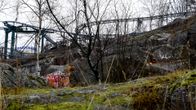 Syksyinen maisema Helsingin Alppilassa.