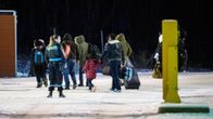 Turvapaikanhakijoita Venäjän ja Norjan välisellä raja-asemalla Storskogissa.