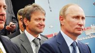 Venäjän maatalousministeri Alexander Tkatšev ja Vladimir Putin.