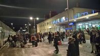 Rovaniemen rautatieasema yöjuna lähdössä marraskuu 2015