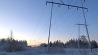 Sähkölinja Keminmaassa.
