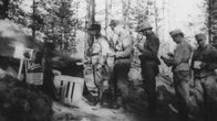 sotilaita metsässä