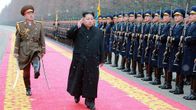 Kim Jong-un Pjongjangissa 10. tammikuuta.