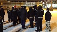 Soldiers of Odinin mielenosoitus Joensuun Kauppatorilla 8. tammikuuta 2016.