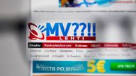 MV -nettilehden etusivu.