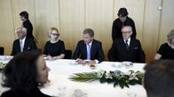Presidentti Sauli Niinistö valtiopäivien avajaisissa.