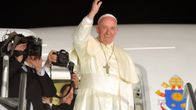 Paavi Franciscus lähdössä kotimatkalle Meksikosta.
