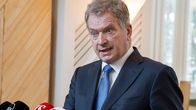 Tasavallan presidentti Sauli Niinistö tiedotustilaisuudessa Mäntyniemessä Helsingissä 24. helmikuuta 2016.