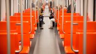 M300 metrojunan käytävä.