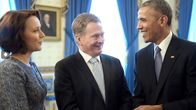 Presidentti Sauli Niinistö puolisoineen tapasi presidentti Barack Obaman Valkoisessa talossa.