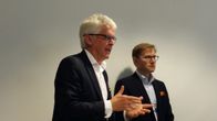 Anvian hallituksen puheenjohtaja Aappo Kontu (vas.) ja toimitusjohtaja Mika Vihervuori