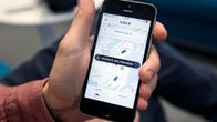 Uber -sovelus puhelimen näytöllä.