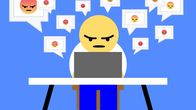 Ihmiskoe Facebookin vihakuplassa, kuvitus
