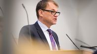 Juha Sipilä eduskunnassa.
