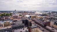 Ilmakuva Helsingin keskustasta.