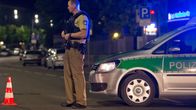 Poliisi turmapaikan luona Ansbachissa 25.7.2016.