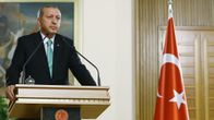 Turkin presidentti Recep Tayyip Erdoğan puhuu maan parlamentissa.