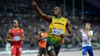 Usain Bolt Lontoon olympialaisissa 2012.