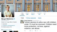 Margot Wallströmin twitter