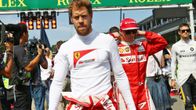 Ferrarin Sebastian Vettel ja Kimi Räikkönen.