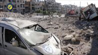 Aleppon Al-Ansarin kaupunginosan tuhoja