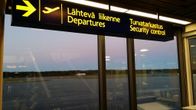 Porin lentoasema lentokenttä tyhjää