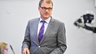 Juha Sipilä eduskunnan täysistunnossa 5. lokakuuta.
