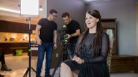 Laulaja Saara Aalto, The X Factor UK kisan kilpailijoiden talo, Lontoo.