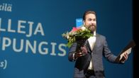 Jukka Viikilä Finlandia-palkintojen jakotilaisuudessa torstaina.
