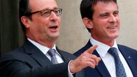 François Hollande ja Manuel Valls vierekkäin.