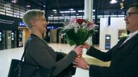 Oulun lentomaseman miljoonas lentäjä 2016 Anna-Maria Virtanen.