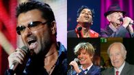 Kuvakollaasi jossa on George Micheal, Prince, Leonard Cohen, David Bowie ja Sir George Martin.