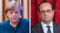 Angela Merkel Francois Hollande.
