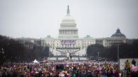 Naisten marssin päätapahtuma Washingtonissa.